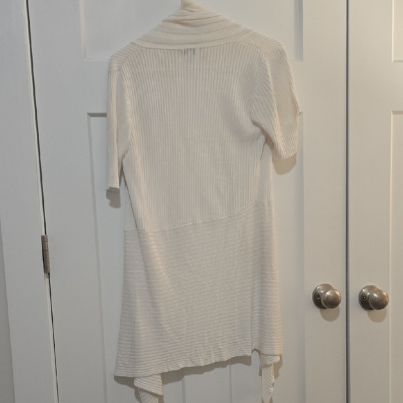 Cache Cream Ribbed Open-Front Cardigan - Picture 3 of 3